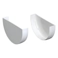 thumbnail image 2 of GUTTER END CAPS WHT 4", 2 of 2