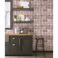 thumbnail image 2 of York Wallcoverings Papier Peint Premium Autocollant Carreaux Encaustiques Rouges PSW1300RL, 2 of 4