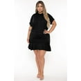 thumbnail image 3 of Plus Size Stacie Hoodie Mini Dress - Black, 3 of 6