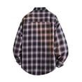 thumbnail image 3 of FDGIU Men's 2025 Flannel Shirt Jacket - Button Down Plaid Shacket, Fleece Lined with Pockets, Long Sleeve Lightweight Fall Outerwear & Layering Piece, 3 of 3