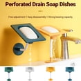thumbnail image 1 of Happy Date Silicone Soap Dish with Drain, Bar Soap Holder for Shower/Bathroom, Self Draining Waterfall Soap Tray/Saver for Kitchen, Keep Soap Dry, Easy to Clean, 1 of 9