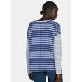 thumbnail image 3 of Time and Tru Stripe Pullover, Sizes XS-XXXL, 3 of 5