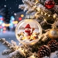 thumbnail image 6 of TACILIP Room Decor, 1PC Christmas Ornaments Balls Clear Santa Reindeer Snowman Hanging Baubles Christmas Tree Decorations For Xmas Holiday Party Home Decor, Holiday Gifts, 6 of 6