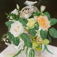 thumbnail image 2 of Hojas de rosas a granel Vegetación artificial Hojas de flores de rosas falsas para ramos de boda de bricolaje Centros de mesa Decoraciones para fiestas Guirnaldas de guirnaldas de vid de rosas Suministros Vhermosa CZJJ-HQ38-2, 2 of 7