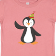 thumbnail image 4 of Inktastic Cute Penguin, Baby Penguin, Penguin with Party Hat Boys or Girls Baby T-Shirt, 4 of 5