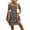 Black, variant on Women's Dresses Casual Summer Print Ruffle A Line Short Sleeve Mini Floral Dress for Women