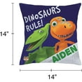 thumbnail image 5 of Personalized Dinosaur Train Dinosaurs Rule Throw Pillow, 5 of 5