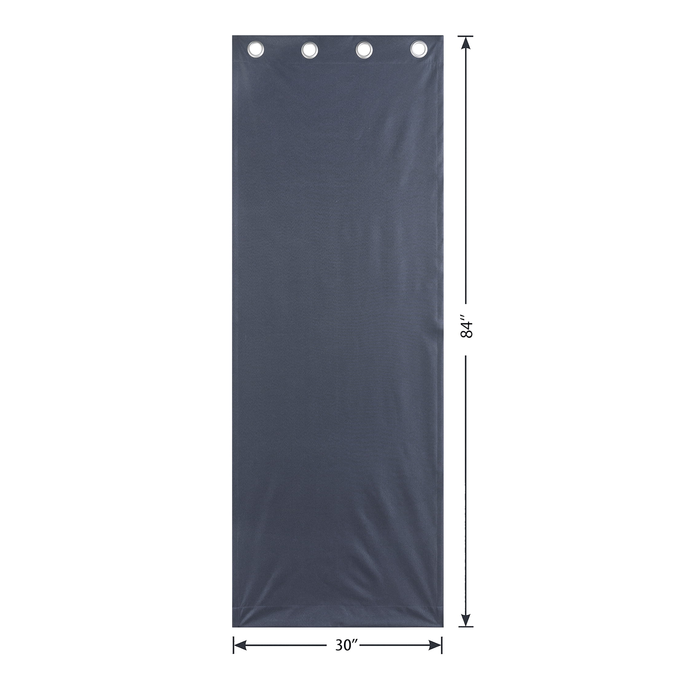 Mainstays Dark Navy Solid Blackout Grommet Curtain Panel Pair, Set of 2, 30" W x 84" L