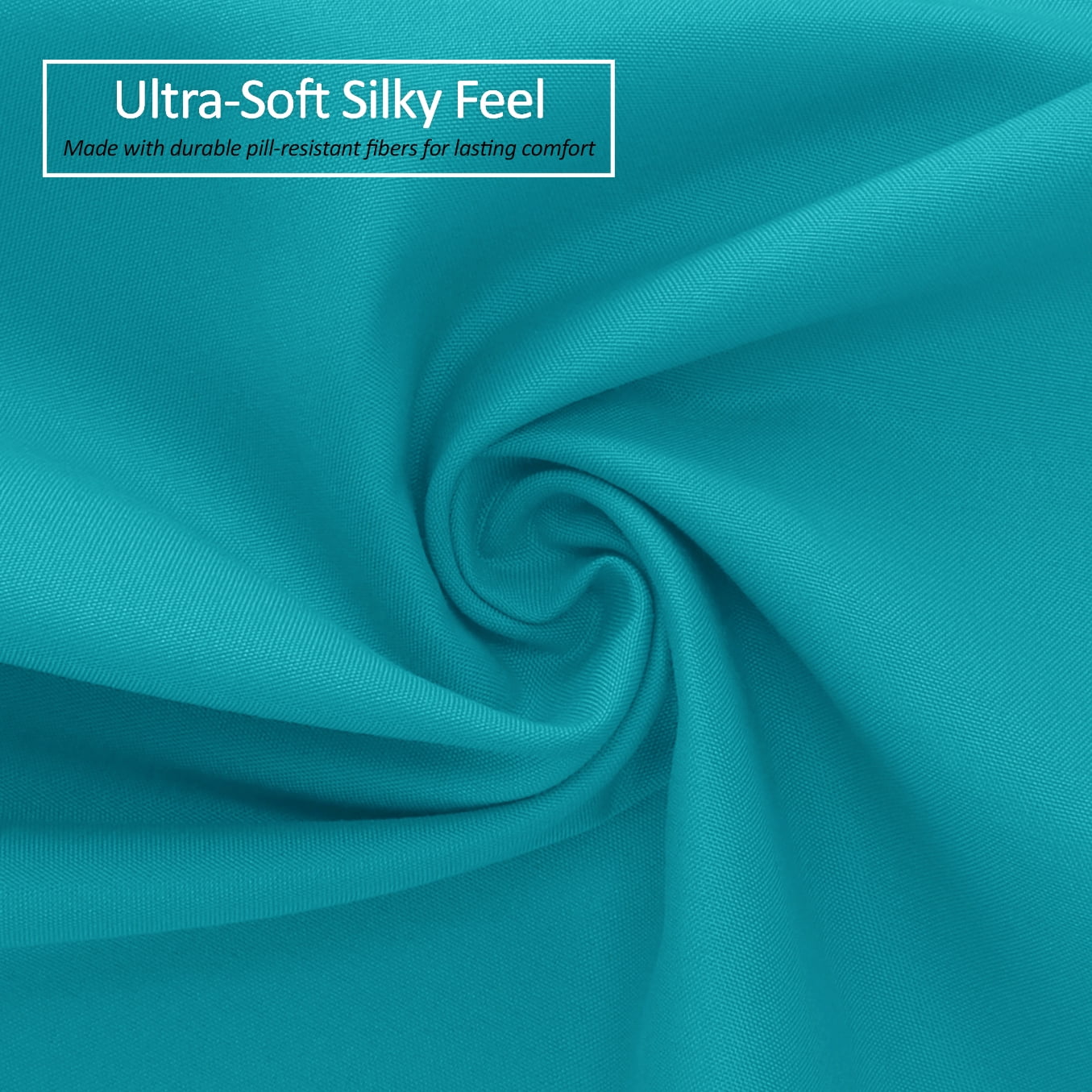 Clara Clark 1800 Microfiber Collection 18" - 21" Extra Deep Pocket Fitted Sheet, Twin Size, Teal