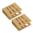 thumbnail image 2 of 2 servilletas de mesa de acero inoxidable para hotel, restaurante, diseño hueco, servilletero de papel para cena tipo 2, 2 of 14