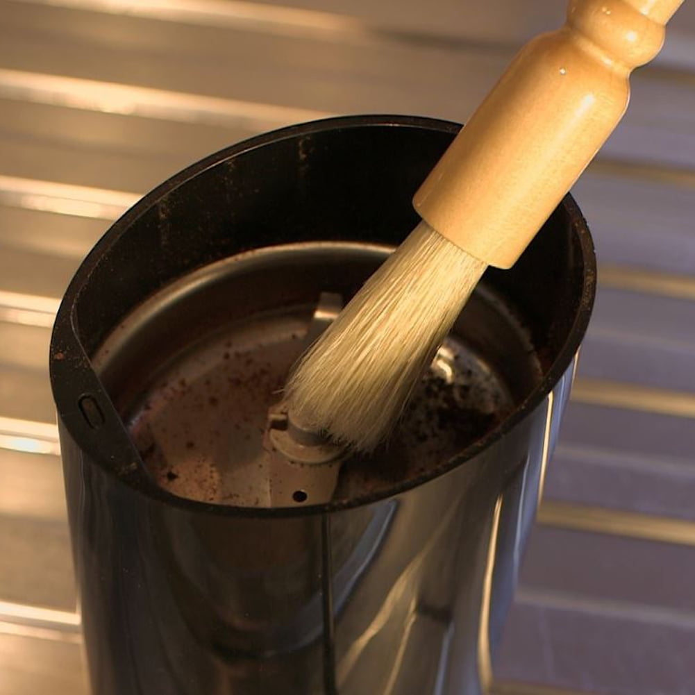 iFCOW Coffee Grinder Cleaner Coffee Bean Grinder Cleaning Brush Faux Bristles Solid Wooden Handle Cleaner Tool Accessory iFCOW Coffee Grinder Cleaner Coffee Bean Grinder Cleaning Brush Faux Bristles Solid Wooden Handle Cleaner Tool Accessory
