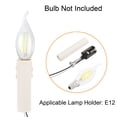 thumbnail image 4 of Uxcell E12 Lamp Base Light Socket Kit Plastic White 4Set, 4 of 5