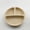 Beige, variant on 1-Piece Silicone 3-Compartment Dinner Plate - Children's Dinner Plate with Suction Cup and Divider - Baby and Infant Food Bowl