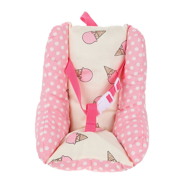 Asiento de juguete para juego de imitación para muñecas, asiento pequeño de tela divertido, accesorio para muñeca, asiento de coche para muñeca, decoración de asiento de coche, portabebés