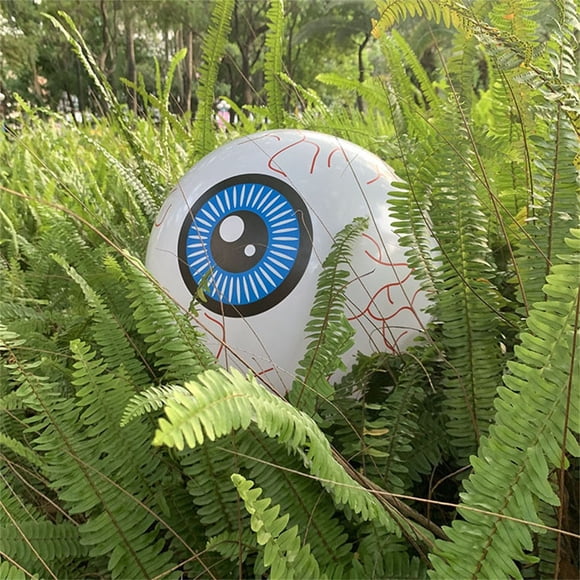Fiudx Globo Ocular Inflable de Halloween, Material de Pvc, Duradero y Fácil de Guardar, Decoración para Interiores y Exteriores, Ambiente Festivo Divertido, Adecuado para Jardines y Patios, Tamaño de