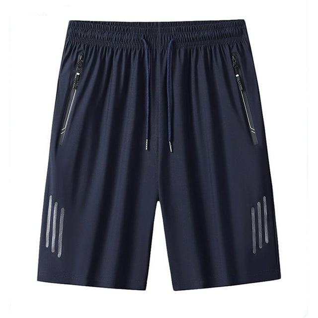 Dagugfen Plus Size Mens Shorts Elastic Waist Drawstring Stretch Loose Lightweight Beach Home Casual Shorts