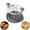 Gray, variant on Chicken Shredder, Large Chicken Shredder Tool Twist, Visible Meat Shredder Machine for Chicken Breast Beef Pork with No-Slip Strip & Ergonomic Handle Suitable for Pork Beef Chicken (Red)