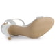 thumbnail image 5 of Sandalias Purpurina Tacón De Aguja Correa De Tobillo Para Mujer Allegra K Plata 38, 5 of 7