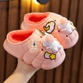 thumbnail image 3 of XIYON Girls Slippers Winter Warm Shoes For Kids Cozy Indoor Outdoor Soft Lined Children's Booties With Heel Cover 35, 3 of 3