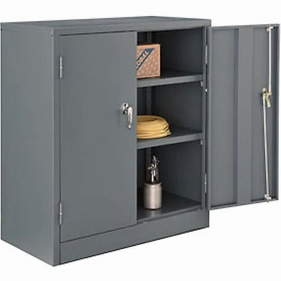 Counter Height Cabinet with Assembled - Gray