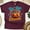 Maroon, variant on Women's Halloween T-Shirt, "Tis’ The Season" Candy-Filled Pumpkin Graphic Tee, White, Size S