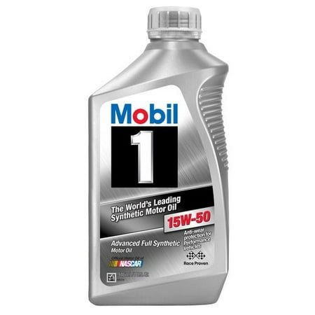 (3 Pack) Mobil 1 15W-50 Full Synthetic Motor Oil, 1