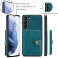 thumbnail image 3 of Case for Samsung Galaxy S23 5G,Detachable Magnetic Wallet Card Cash Slot Case Cover Support Wireless Charging Functional Kickstand Compatible with Samsung Galaxy S23 5G 2023 (Teal), 3 of 8