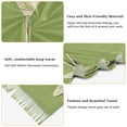 thumbnail image 5 of FORMRS Womens Scarf Winter Soft Long Big Warm Shawls Wrap Tassel Scarves, Martini with Olive, 5 of 9