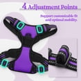 thumbnail image 4 of Arnés para perros Rabbitgoo, sin tirones, ajustable, morado, para perros grandes, 4 of 7