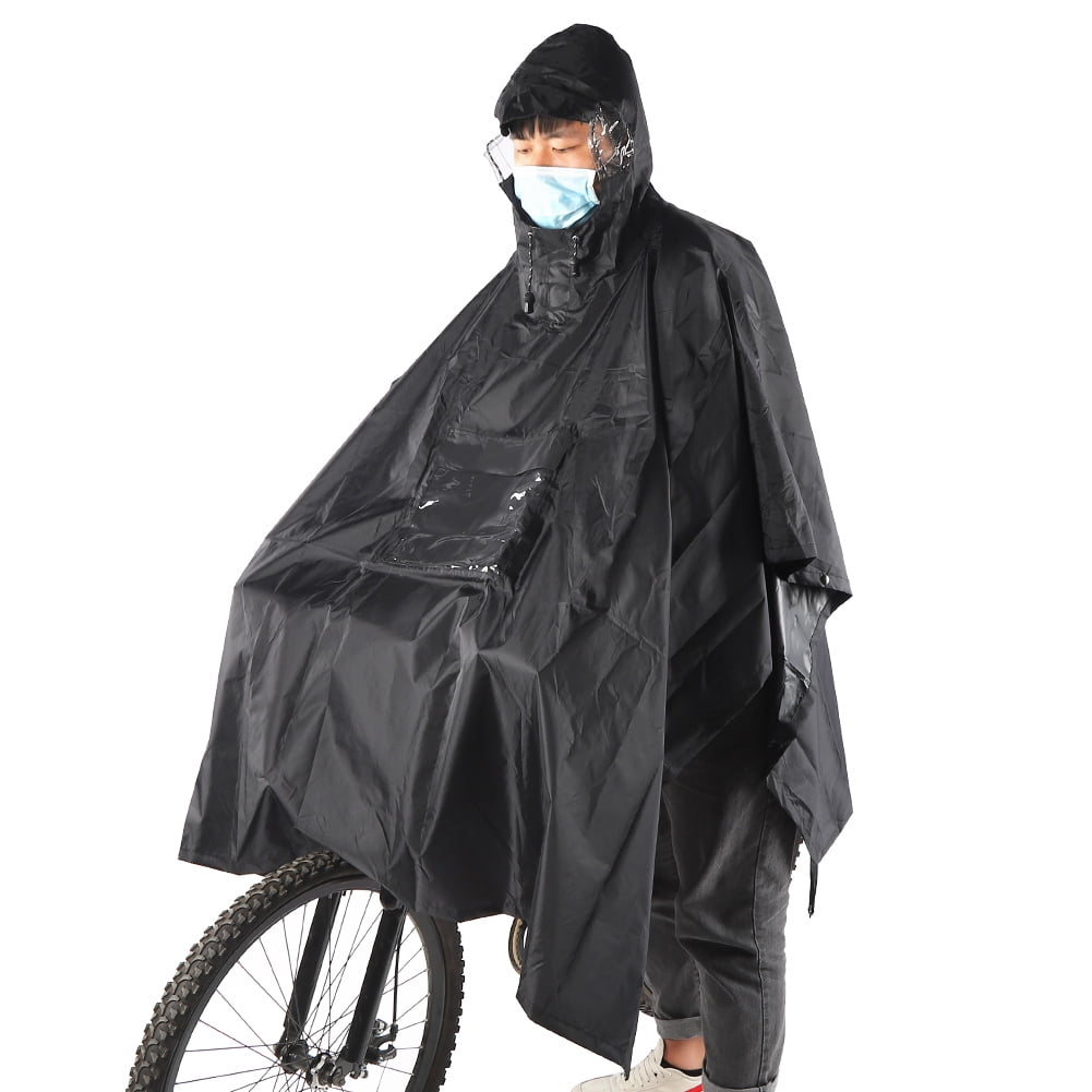 Heavy Duty Rain Poncho Waterproof Raincoat with Hooded Separate Drawstring Tightening Universal Size Lightweight Outdoor Raincoat for Men Women Hiking Camping Emergency Walmart