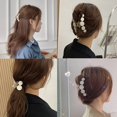 thumbnail image 3 of Pinzas para el pelo, pinzas para el pelo con mango grande, pinza antideslizante para la mandíbula, pinza para el pelo gigante para mujeres, niñas, novias (paquete de 4 sirenas) JAMW Sencillez, 3 of 5