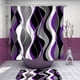 thumbnail image 2 of Juego de cortinas de ducha Nkzply, color morado y negro, 4 unidades, 2 of 8
