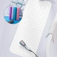 thumbnail image 4 of Bathtub And Shower Mats Bath Mat Extra Long Non Slip Bath Mats 39.4 X 16 Inches Bathroom Mats With Suction Cups Machine Washable Soft Shower Floor Mats Clearance Under 10$!, 4 of 8