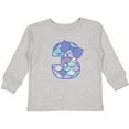 thumbnail image 3 of Inktastic 3rd Birthday Mermaid 3 Year Old Girl Girls Long Sleeve Toddler T-Shirt, 3 of 5