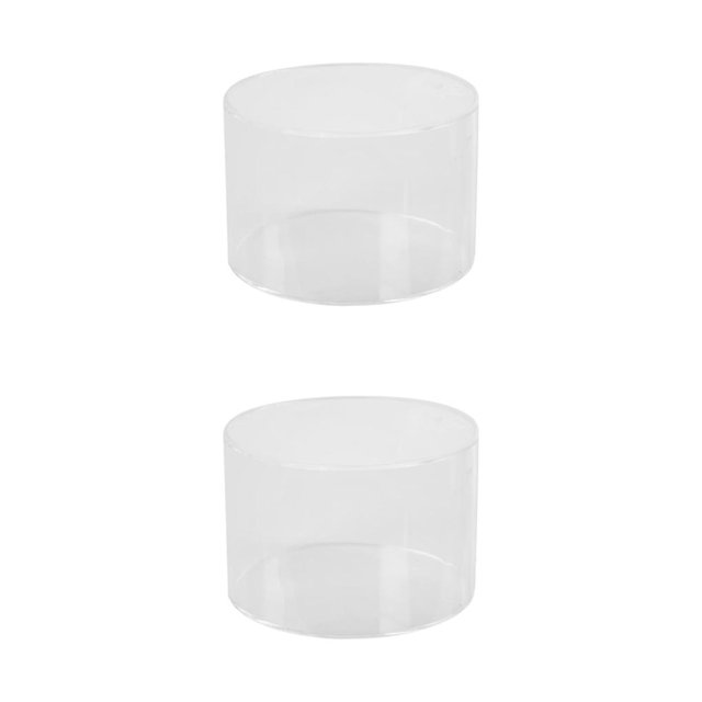 Naiovety Acrylic Cylinder Display Riser Round Decor Tabletop Fillable for Wedding 15CM 2Conjunto