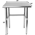 thumbnail image 2 of Open Base Stainless Steel Work Table with Galvanized, 2 of 5