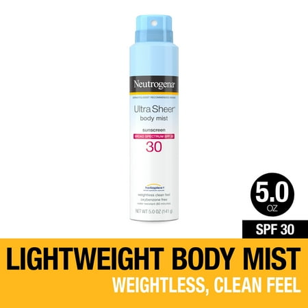 Neutrogena Ultra Sheer Lightweight Sunscreen Spray, SPF 30, 5 oz