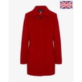 thumbnail image 6 of De La Creme Womens Wool Blend Hip Length Covert Coat, 6 of 6