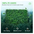 thumbnail image 2 of Artificial Boxwood Panels 12-Pack, 10x10 inch, UV Protected Privacy Hedge, Indoor Outdoor Grass Wall Backdrop for Garden Fence, Backyard Decor, 2 of 5