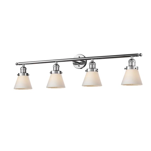 Innovations Lighting-215-PC-G61-Small Bell - Four Light Bath Vanity Polished Chrome Finish with