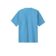 thumbnail image 6 of Port & Company Men's Classic Fit Tall Essential Cotton T-Shirt Aquatic Blue Large Tall, 6 of 6