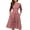 Pink, variant on Women Fair Lady Flower Dress New Retro Ladies Floral Print Frilly dresses Graceful Plearted Vestidos Feminine Dress