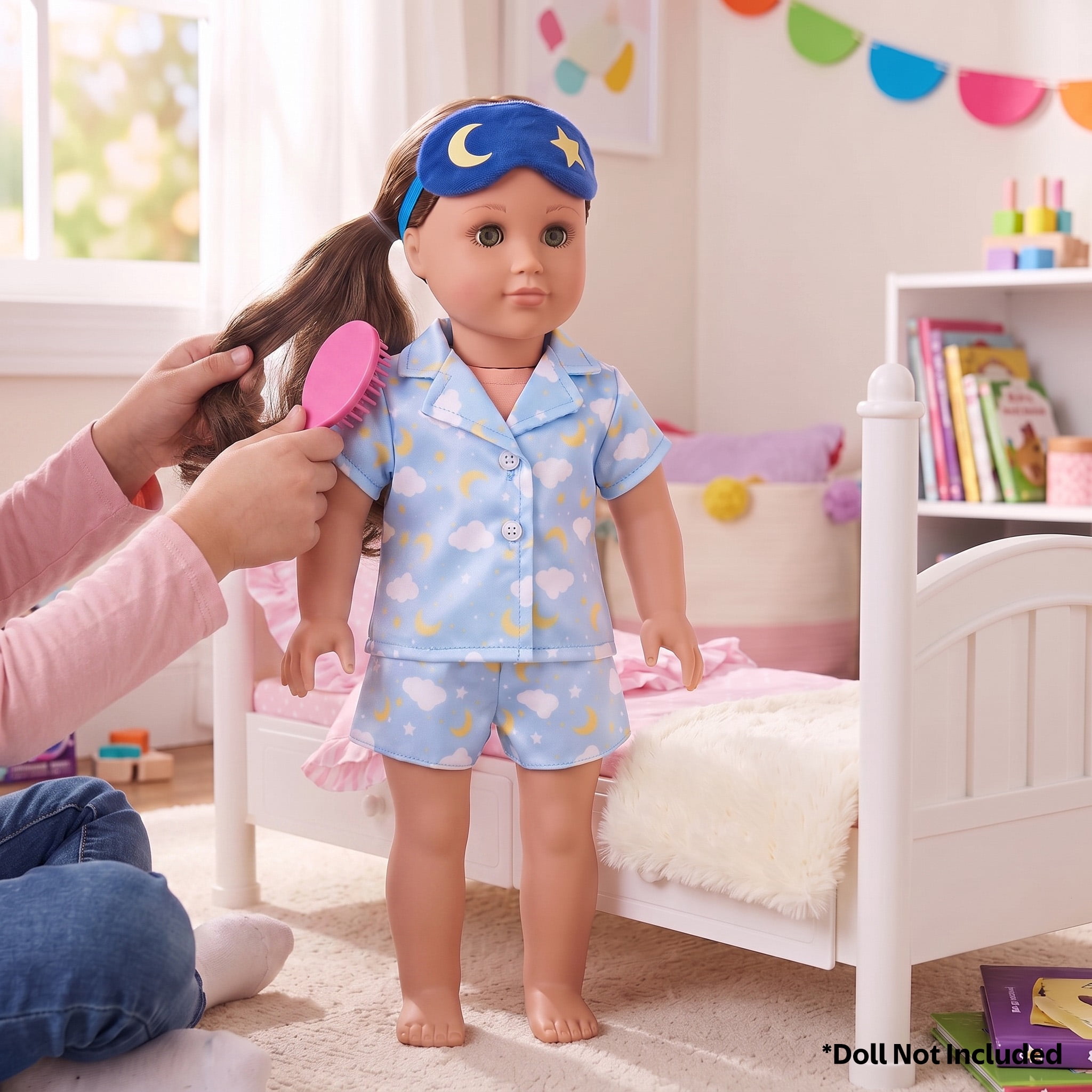 My Life As Moon Pajama Fashion Set for 18-Inch Dolls, 3 Pieces