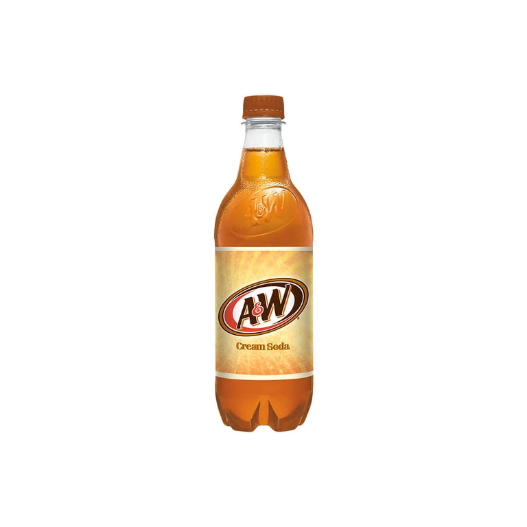 A&W Cream Soda Pop, 16.9 fl oz, 6 Pack Bottles - Walmart.com