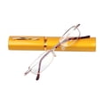 thumbnail image 1 of Men Women Pocket Reading Glasses Portable Pocket Eyewear Resin Lense with Random Color Case Box Presbyopic Glasses, 1 of 10