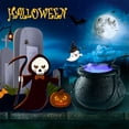 thumbnail image 2 of Yuarrent Máquina de niebla eléctrica para Halloween, máquina de terror para fiestas, atomizador de olla decorativa de terror, decoración de Iluminación navideña  enchufe del Reino Unido Yuarrent HA067654-01, 2 of 6