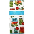 thumbnail image 4 of Serafina Home Kitchen Dish Drying Mat And Towel Set - Filled Canning Jars with Fresh Fruits and Vegetables-Reversible Side is Solid Vibrant Pastel Blue, 4 of 4