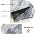 thumbnail image 6 of Round Area Rug 8 Ft, Grey Marble Washable Non-Slip Circle Carpet for Living Room/Bedroom, Abstract Minimalist Modern Art Collection Low-Profile Large Area Rugs for Indoor, 6 of 7