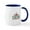 White/Navy Inside, variant on CafePress - Snoopy Hot Cocoa Mug - 11 oz Ceramic Mug - Novelty Coffee Tea Cup