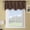 Chocolate, variant on Sheetsnthings Silver One Straight Valance Measures 70 inch Wide by 17 inch Drop(Length), 100% Polyester